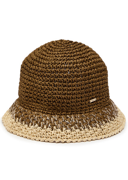  Eugenia Kim Bailey Straw Bucket Hat - Olive - One Size 