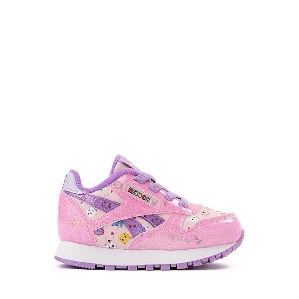  Reebok X Gabby's Dollhouse Classic Leather Step 'n' Flash Elastic Laces Athletic Shoe - Baby / Toddler - Pink 
