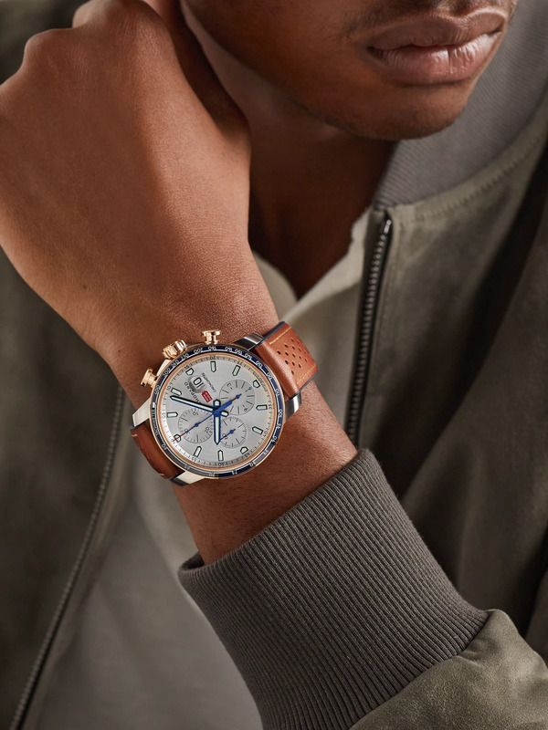  Chopard - Mille Miglia Gts Limited-edition Automatic Chronograph 44mm Stainless Steel And Leather Watch, Ref. No. 168571-6004 - Men - White 