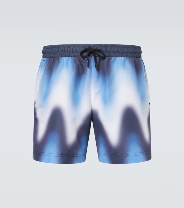  Commas Commas Printed Swim Trunks 
