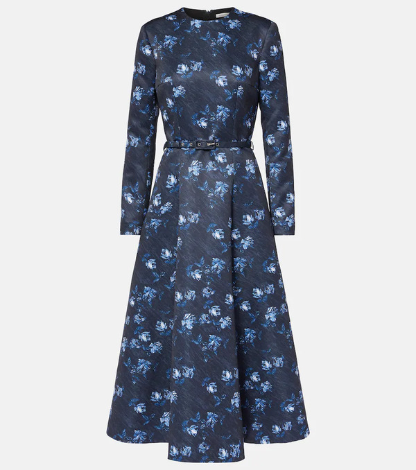  Emilia Wickstead Emilia Wickstead Capucine Floral Taffeta Faille Cocktail Dress 