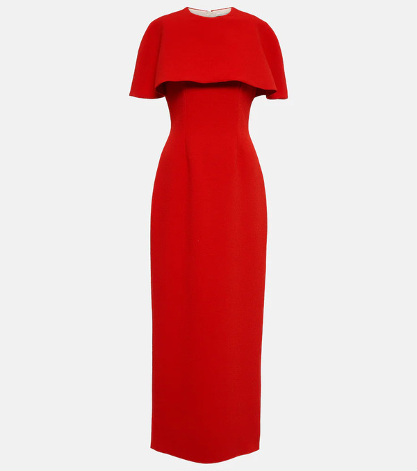  Emilia Wickstead Emilia Wickstead Elham Cape Crãªpe Midi Dress 