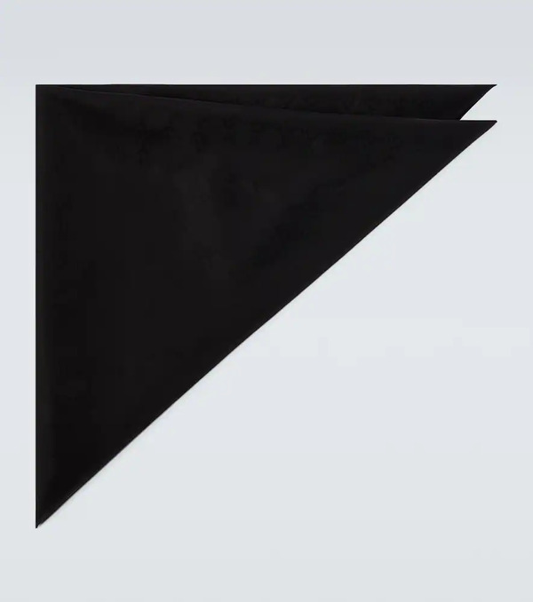  Gucci Gucci Gg Cotton And Silk Pocket Square 