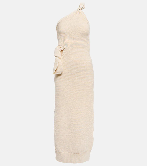  Jacquemus Jacquemus La Robe Maille Noeud Midi Dress 