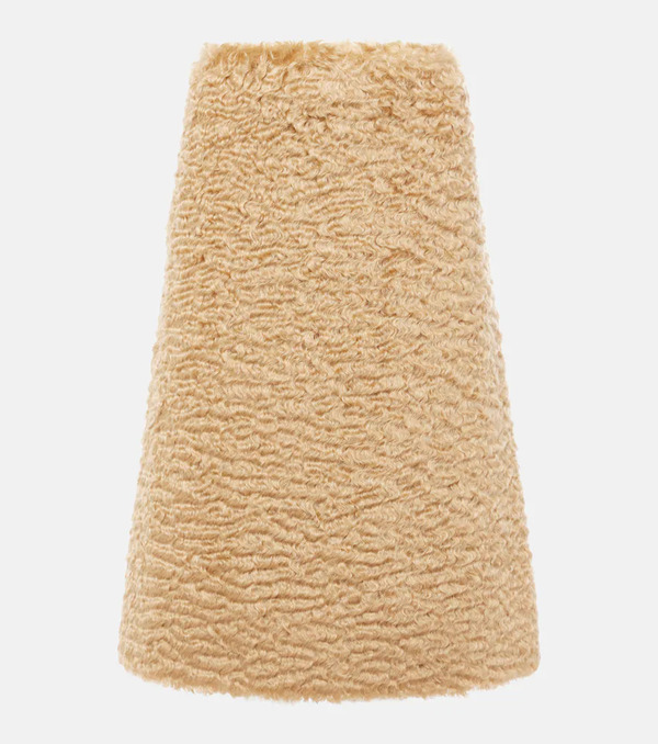  Jil Sander Jil Sander Mohair And Cotton Skirt 