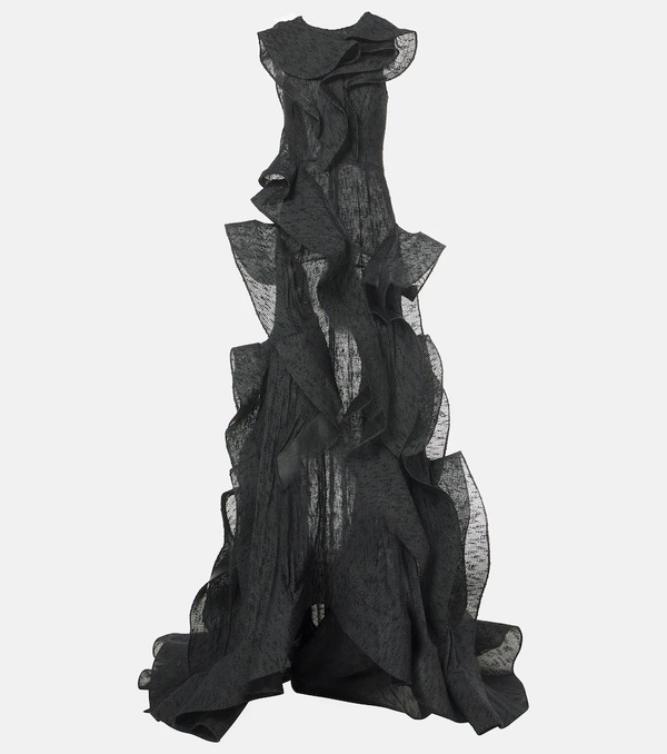  Maticevski Maticevski Spiral Ruffled Gown 