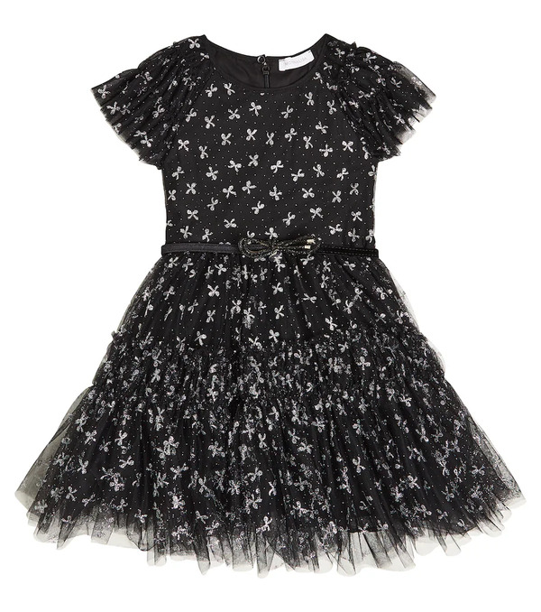  Monnalisa Monnalisa Ruffled Tulle Dress 