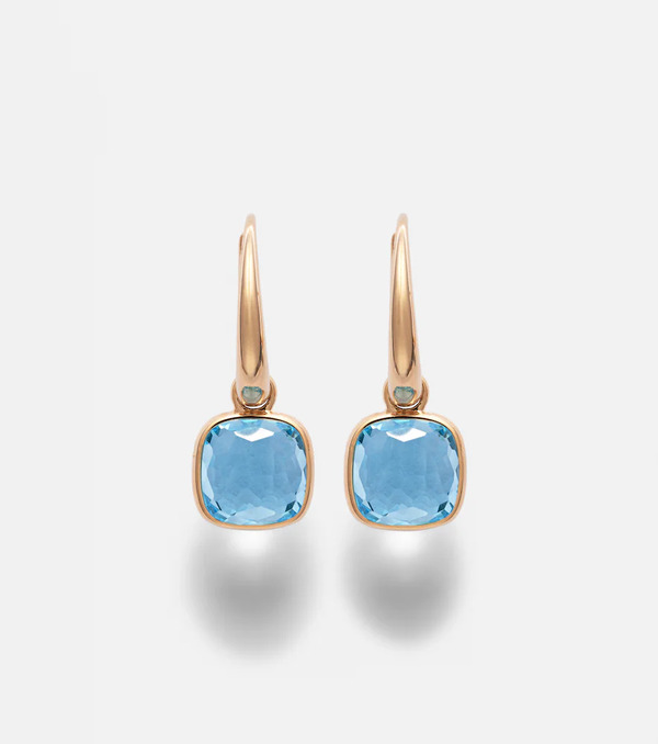 Pomellato Pomellato Nudo Mini 18kt Rose Gold Earrings With Topazes 