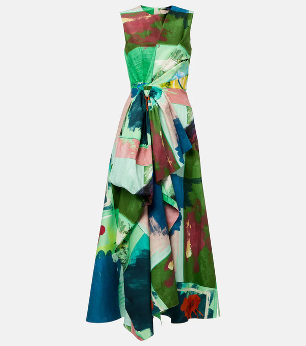  Roksanda Roksanda Nura Bow-detail Cotton Cocktail Dress 