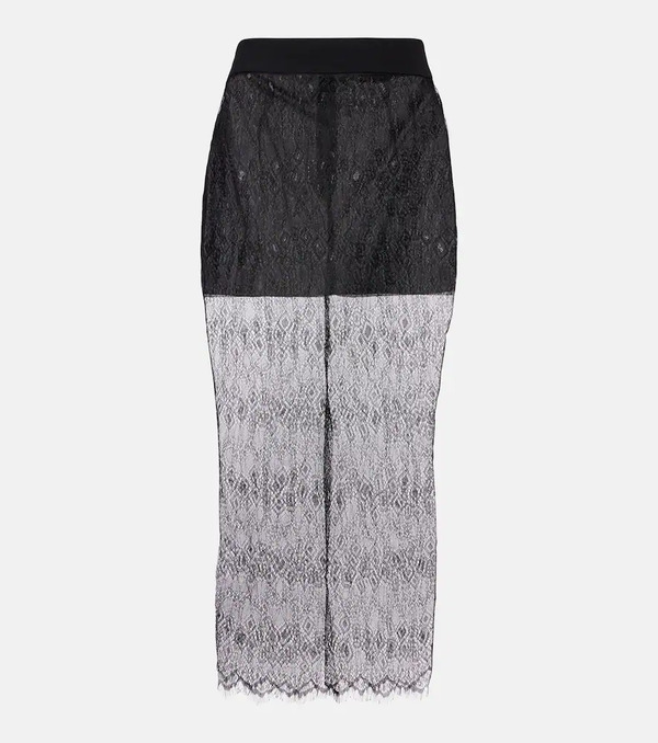  The Frankie Shop The Frankie Shop Alrose Lace Midi Skirt 