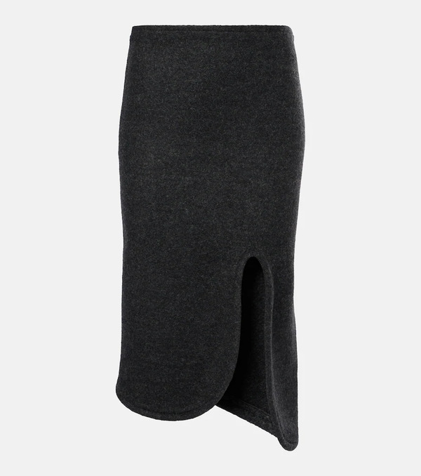  Victoria Beckham Victoria Beckham Padded High-rise Wool Pencil Skirt 