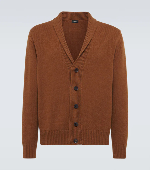  Zegna Zegna Cashmere And Mohair Cardigan 