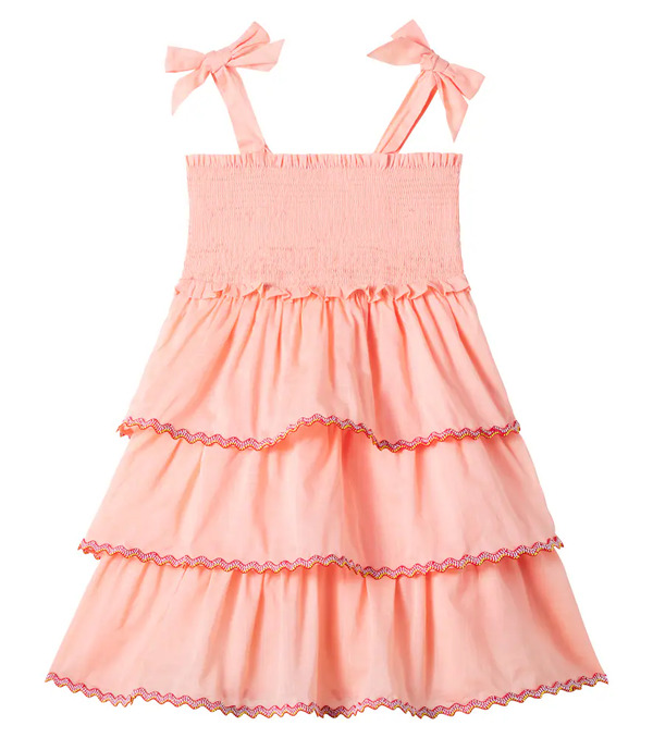  Zimmermann Kids Zimmermann Kids Rhiannon Tiered Smocked Cotton Dress 