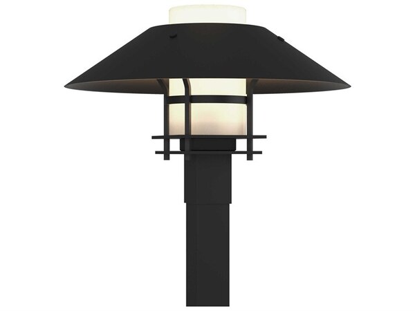  Hubbardton Forge Henry 1 - Light Glass Outdoor Path In Black 