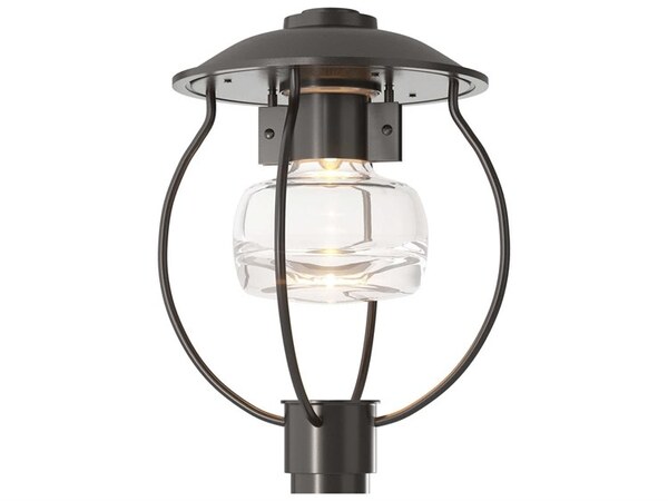  Hubbardton Forge Mason 1 - Light Outdoor Post In Black 