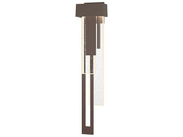  Hubbardton Forge Rainfall Left Facing Outdoor Wall Light In Bronze 