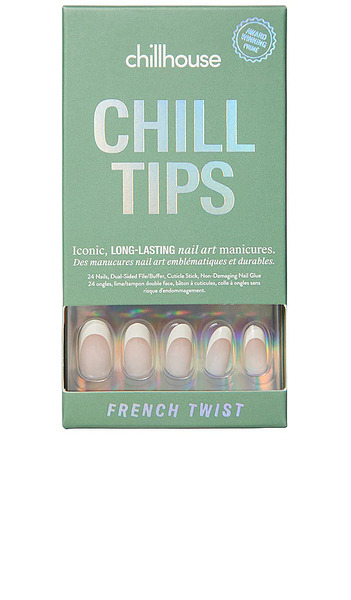 Chillhouse French Twist Chill Tips Press-on Nails In White. 