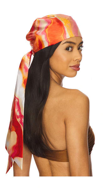  Eugenia Kim Gigi Headscarf In Orange. 
