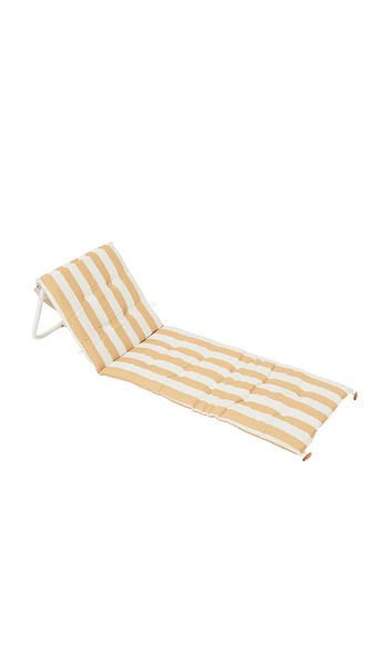  Sunnylife Reclining Beach Chair In Yellow. 