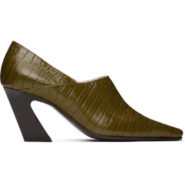  Bottega Veneta Green Lewis Heels 