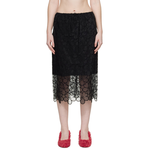  Cecilie Bahnsen Black Cbbria Midi Skirt 